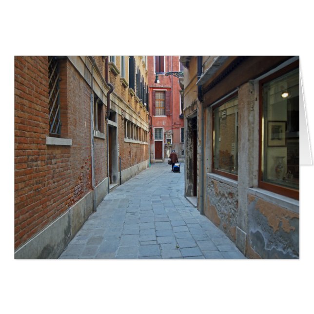 Venetian Street Hälsningskort (Framsidan Horizontal)