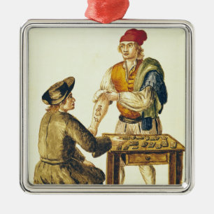 Venetian Tattooer Julgransprydnad Metall