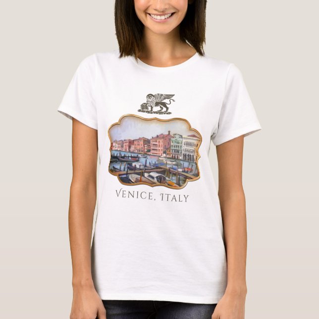 Venetian Waterway T Shirt (Framsida)