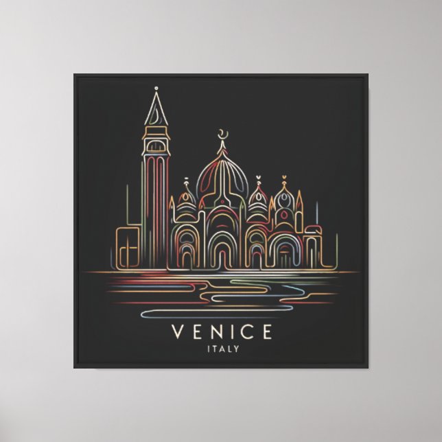 Venetians horisont canvastryck (Framsida)