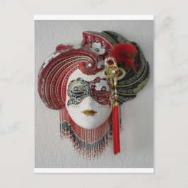 Venetiansisk keramikmask vykort