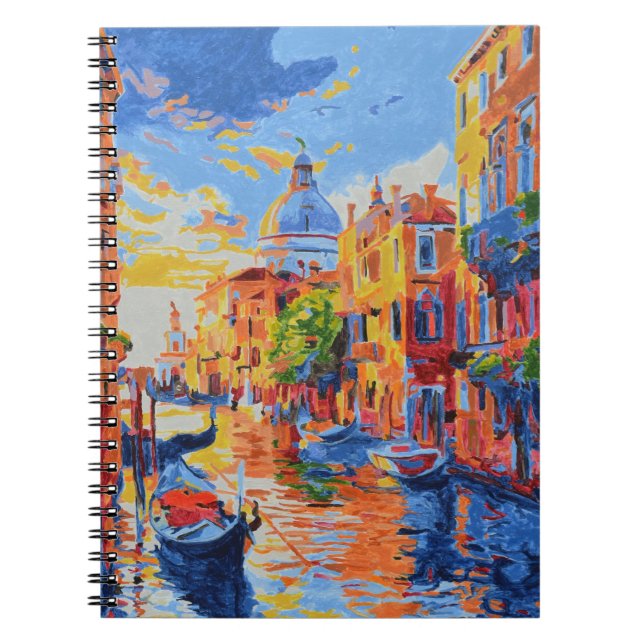 Venetiansk kanal  anteckningsbok (Framsidan)