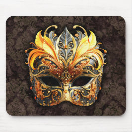 Venetiansk maskerad gul mask musmatta