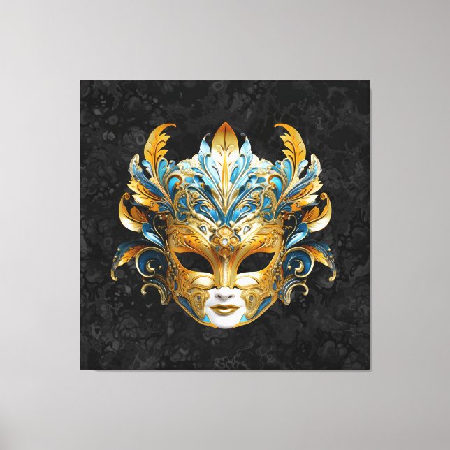 Venetiansk maskeradmask canvastryck (Framsida)