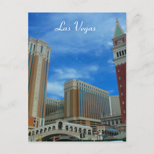 venetiansk vegas vykort (Framsida)