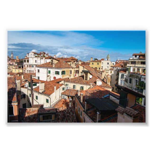 Venetianska tak och terrasser fototryck (Framsidan)