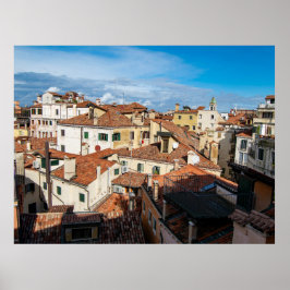 Venetianska tak och terrasser poster