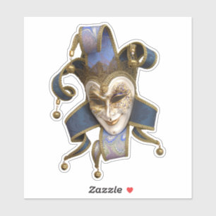 Venetisk mask 1 Sticker Klistermärken