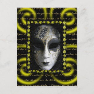 Venetisk mask 3 vykort