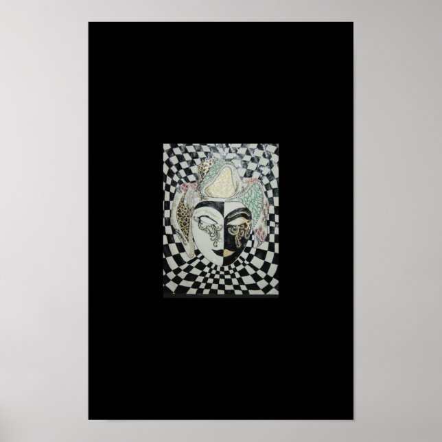 Venetisk mask poster (Framsidan)