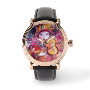 VENETISK MASQUERADE/HARLEQUIN PLAYN VIOLIN ARMBANDSUR