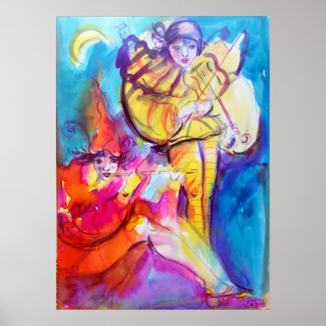 VENETISK MASQUERADE / MUSICAL NOCTURNE POSTER (Framsidan)