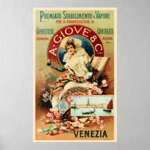 VENEZIA A Giove & Co Chocolate Candy Confectionery Poster