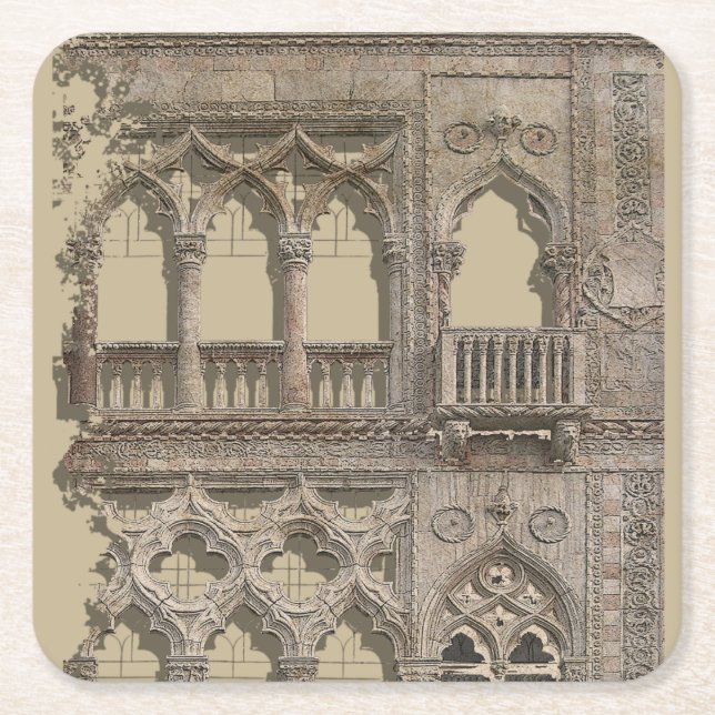 Venezia D'Oro Underlägg Papper Kvadrat (Framsidan)
