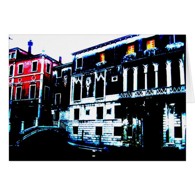 Venezia Hälsningskort (Framsidan Horizontal)