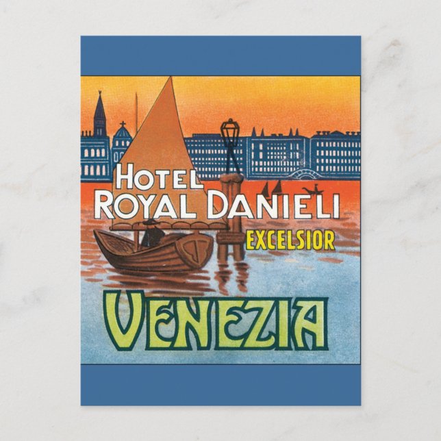 Venezia Hotel Royal Danieli Vykort (Framsida)