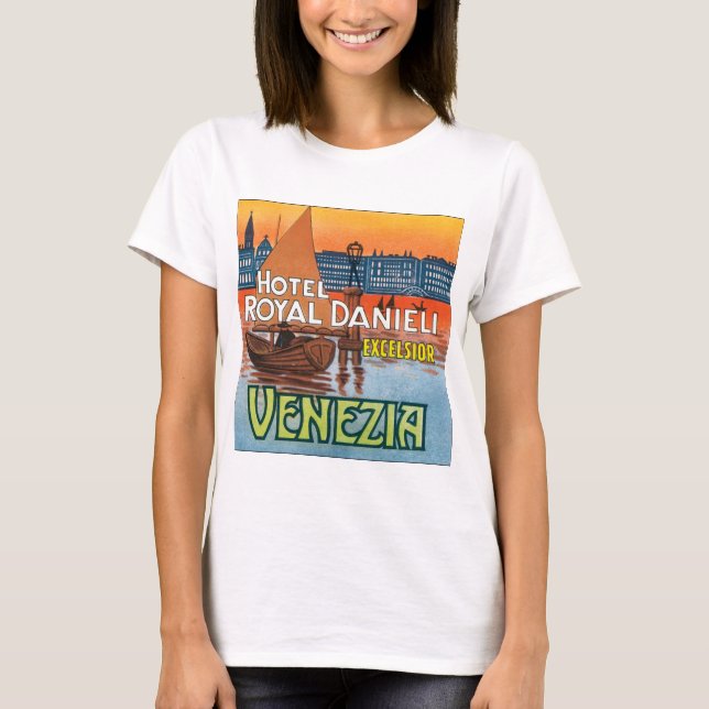 Venezia hotellroyal Danieli Tee Shirt (Framsida)