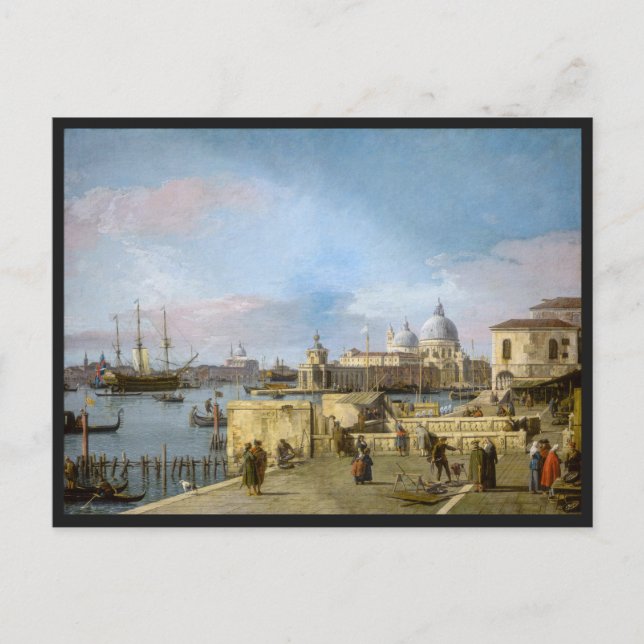 Venezia, Italien Canaletto vykort (Framsida)