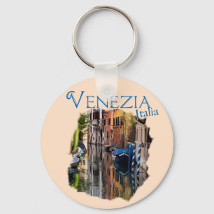 Venezia, Italien: Färgkanal Nyckelring