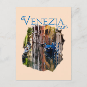 Venezia, Italien: Färgkanal Vykort