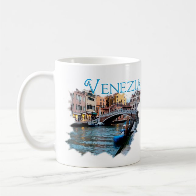 Venezia, Italien: Längs kanalen Kaffemugg (Vänster)