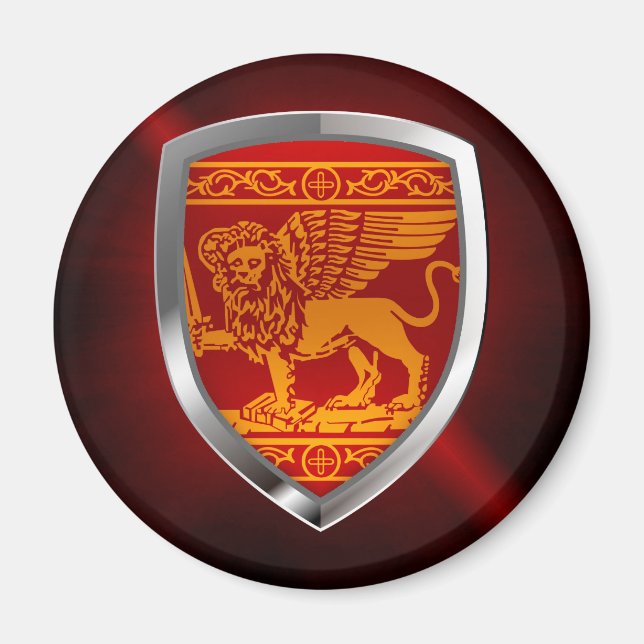 Venezia Mettalic Emblem Magnet (Framsidan)