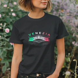 Venezia Rialto Bold Linjer är en kvinna av grundlä T Shirt