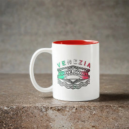 Venezia Rialto Bold Linjer Två-Tonad Mugg