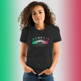 Venezia Rialto Bold Linjer Womens Slim fit T Shirt