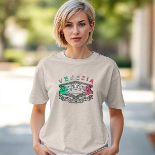 Venezia Rialto Bold Linjer Womens T Shirt