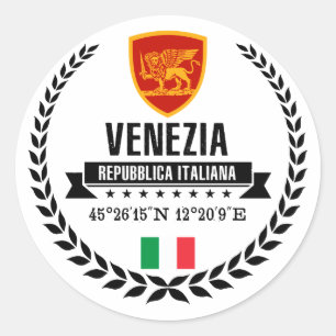 Venezia Runt Klistermärke