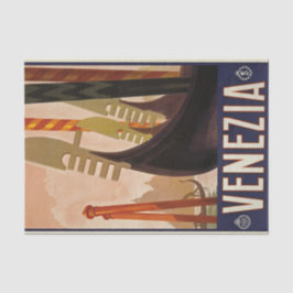 Venezia Travel Poster Decoupage-utgivningsdokument