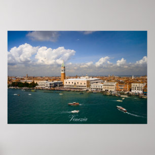Venezia - Venedig kanal Poster