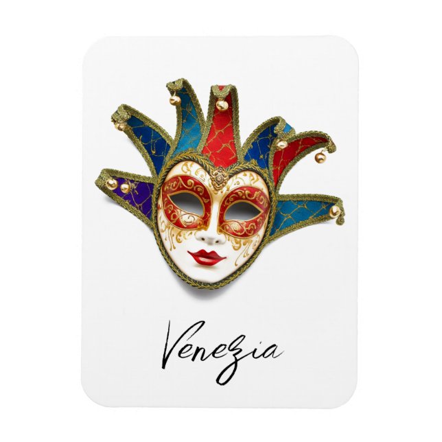 Venezia Venice Italien Carnival Mask Magnet (Vertikal)