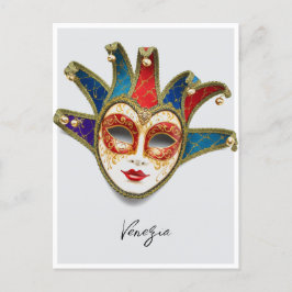 Venezia Venice Italien Carnival Mask Vykort
