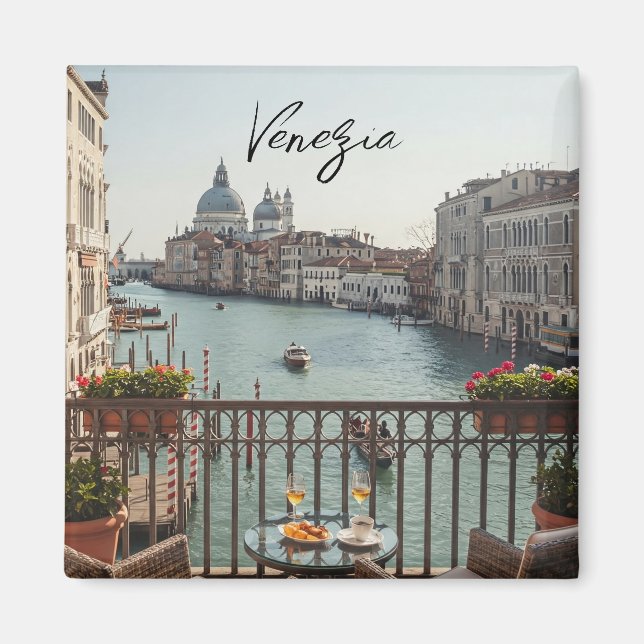 Venezia Venice Italien Magnet (Framsidan)