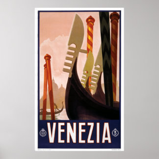 Venezia - Vintage Italienska reseposter Poster