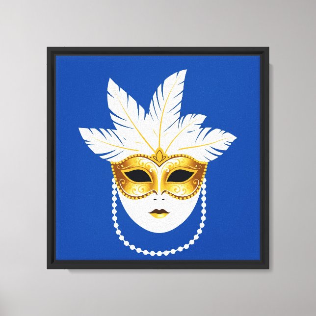 Venezianmask Canvastryck (Framsida)