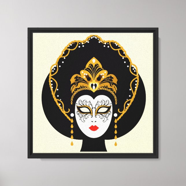 Venezianmask Canvastryck (Framsida)