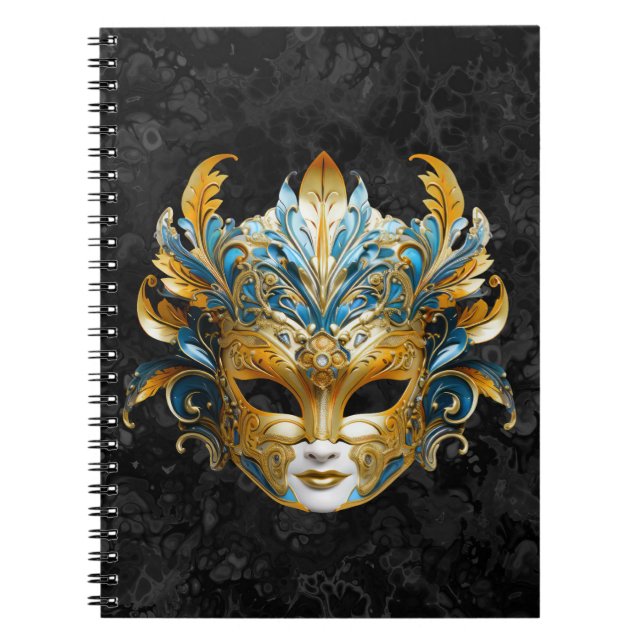 Venezianmaskeradmask Anteckningsbok (Framsidan)