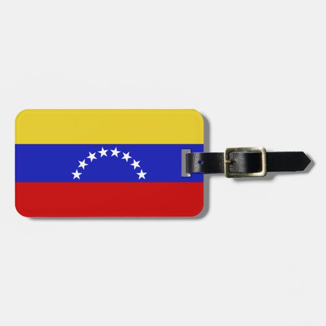 Venezuala flagga bagagebricka (Horisontell Framsida)