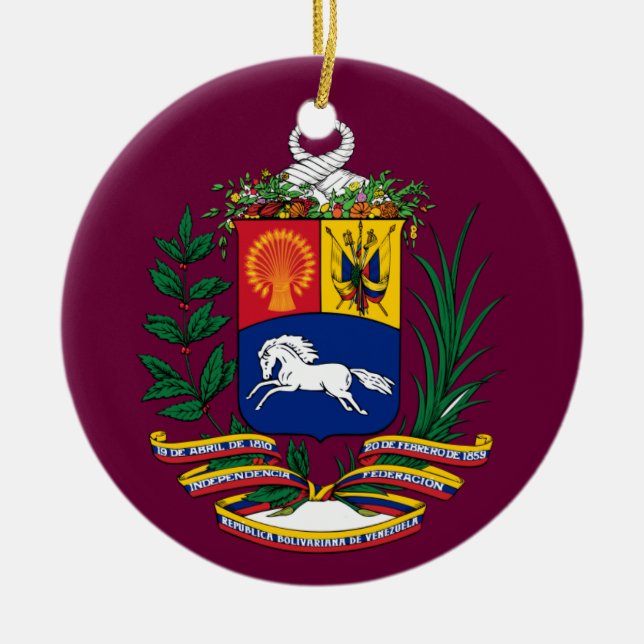 VENEZUELA* Anpassningsbar Jul Ornament (Framsidan)
