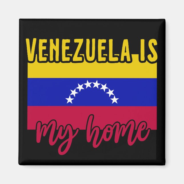 Venezuela är min Flagga Magnet (Framsidan)