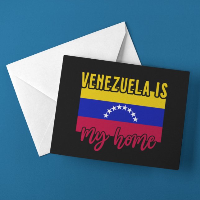 Venezuela är min Flagga Vykort (Venezuela Is my Home Flag Postcard)