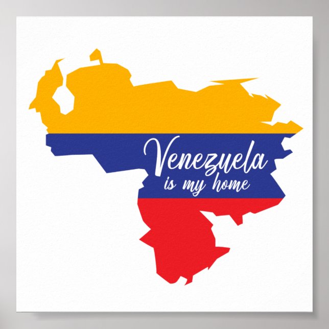 Venezuela är mitt hem poster (Framsidan)