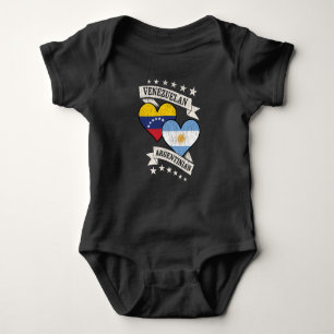Venezuela Argentinian Heart Flaggor Venezuela Arge T Shirt
