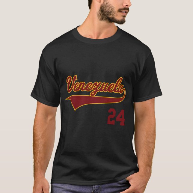 Venezuela Baseball Vinotinto Beisbol T Shirt (Framsida)