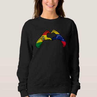 Venezuela Bolivia Flag Venezuelan Bolivian Heart T Shirt