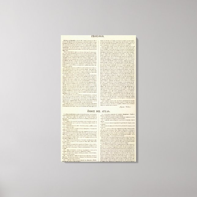 Venezuela Canvastryck (Framsida)