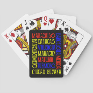 Venezuela Caracas City Namn Photo Magnet Casinokort